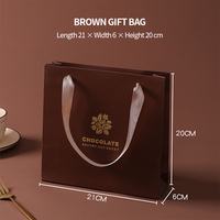 Maßgefertigte Luxus-Schokoladengeschenkbox mit Einlage, Premium-Starrverpackung mit Deckel und Boden, mit Logo und Geschenktüte