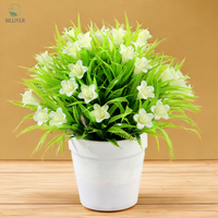Plante artificielle en pot pour salle de bain, fausse plante pour décoration intérieure, fleurs artificielles en pot, décoration de bureau, plante verte