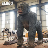 3D Statue Animalière Grandeur nature Gorille Modèle