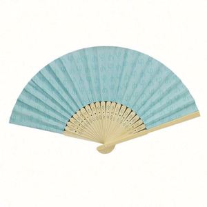 พัดพับไม้ไผ่แบบพกพาปรับแต่งได้ งานฝีมือกระดาษโบราณ ลายเทวดา สำหรับกีฬา ฮาโลวีน คริสต์มาส งานปาร์ตี้ ของที่ระลึก - Product Image 6