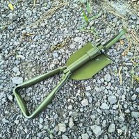 Pelle pliable multi-usages, outil de camping portable, petite pelle en acier pour le sauvetage d'urgence, le creusement de sable, les activités de plein air