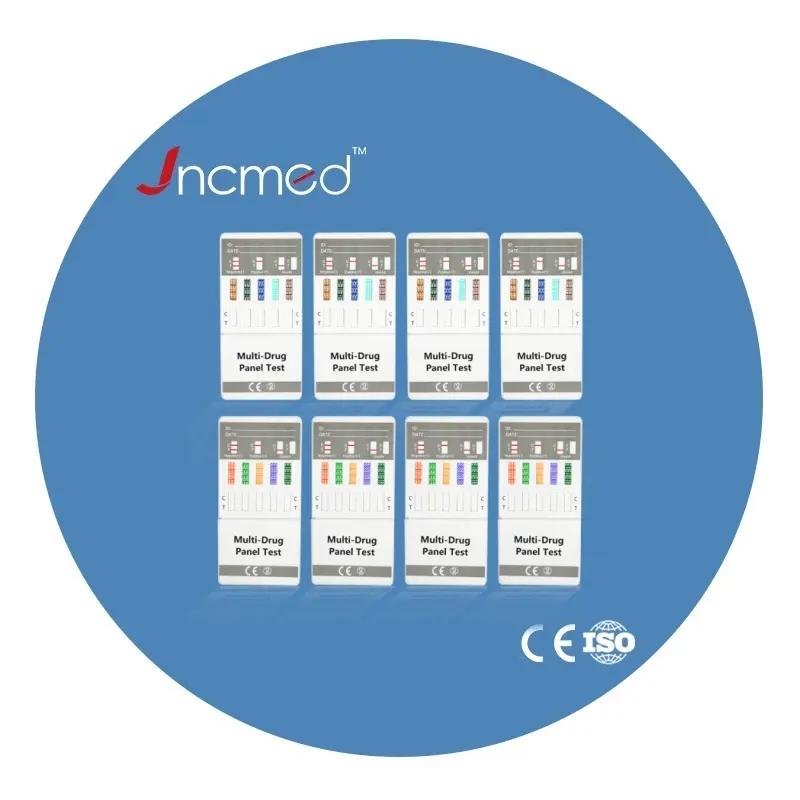 JCMED Factory Price Human Home Drugtest Strip Urine Multi-Drug 10 Drug Rapid Testing Panel