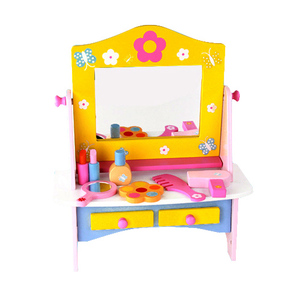 Offre Spéciale Semblant Jouer Jeu de Rôle En Bois maquillage <span class=keywords><strong>Coiffeuse</strong></span> Jouets Ensemble pour Les Enfants - Product Image 6