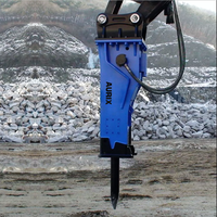 AURIX-HB Mini Brise-roche hydraulique à burin latéral, qualité supérieure, nouveau produit en vente, CE, prix du brise-roche pour excavatrice Doosan