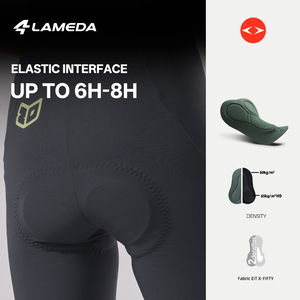 Cuissard de cyclisme thermique en polaire pour femme, taille haute, rembourrage 3D, <span class=keywords><strong>pantalon</strong></span> de vélo de route, fabrication OEM - Product Image 6