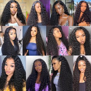 Parrucca Frontale HD in Pizzo da 30 Pollici, Ondulata a Cascata, 13x4, in Capelli Umani Brasiliani Ricci Profondi, Senza Colla - Product Image 6