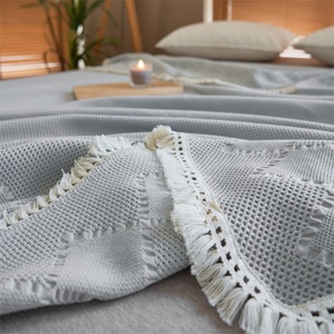 बिस्तर के लिए कंबल सुपर नरम बनावट ठोस सजावटी थ्रो कंबल कंबल बिस्तर और सोफे के लिए - Product Image 6