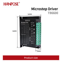 Contrôleur de moteur pas à pas HANPOSE Nema17/Nema23 à micro-pas, entrée large plage de tension, courant réglable multi-engrenages TB6600