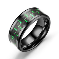 Bague de couple tendance en acier inoxydable, largeur 8 mm, nouvelle collection, 6 couleurs