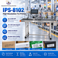 Imprimante TIJ en ligne IPS-8102 de 10 pouces, imprimante à jet d'encre haute résolution de 25,4 mm, machine de codage de date d'expiration, produits industriels pour cartons