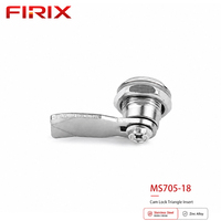 Serrure à came triangulaire en acier inoxydable MS705-18 de 8 mm |   Serrure de sécurité standard polie, étanche et antivol, à clé