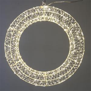New Design 960L Warm White Copper <b>Wire</b> Metal Wreath Light for Christmas Holiday Party and Garden Decoration - Product Image 4