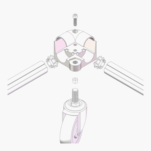 ขั้วต่อ D28รองรับเท้า ODM 1143สำหรับท่ออลูมิเนียมโปรไฟล์แบบกำหนดเองผู้ผลิตในจีน - Product Image 2