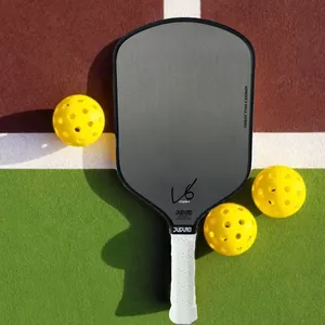 JUCIAO Paddle Pickleball de fibra de carbono T700 com superfície áspera e efeitos texturizados de alta qualidade com 16 mm de espessura