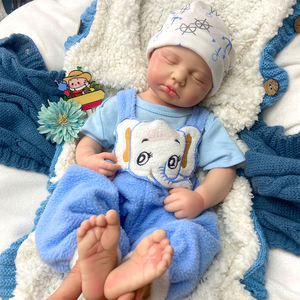 Poupées Reborn en Silicone Corps Entier Souple, Peintes à la Main, pour Collection d'Artiste Fille/Garçon <span class=keywords><strong>LouLou</strong></span> 20'', Cadeau de Noël - Product Image 4