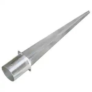 China Supplier Premium Quality Square Round Galvanized Powder Coated Fence Post Spike Pole Anchor Support