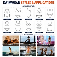 Op maat gemaakte driehoekige bikiniset voor dames, met strik aan de voorkant, verstelbare bandjes, hoge snit, tweedelig badpak, private label groothandel fabrikant