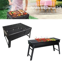 Mini barbecue portable pour la maison, barbecue au charbon de bois pliable pour le camping, les pique-niques, le jardin, la plage, les fêtes
