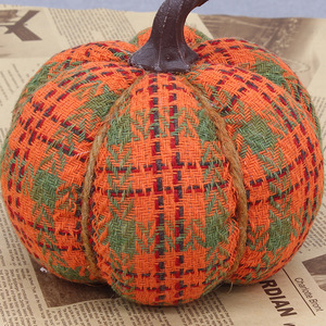 Decoraciones de Calabaza para el Festival de la Cosecha, Rellenas de Algodón PP, Adornos de Tela Tejida para Escritorio, Decoración de Mesa de Acción de Gracias - Product Image 3