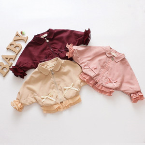 Manteau de princesse pour filles, cardigan <span class=keywords><strong>coupe</strong></span>-<span class=keywords><strong>vent</strong></span>, court, de couleur unie, pour <span class=keywords><strong>enfants</strong></span>, nouvelle collection printemps-automne 2021 - Product Image 1