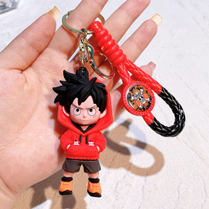 Một Mảnh Mồ Hôi Luffy Móc Chìa Khóa PVC Phim Hoạt Hình Rồng Bóng Búp Bê Cho Nam Giới Và Phụ Nữ Của Mặt Dây Chuyền Trang Trí - Product Image 5