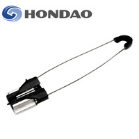 Collier d'ancrage aérien en forme de 8 pour câble à fibres optiques extérieur en fibre argentée, 11-14MM C-001