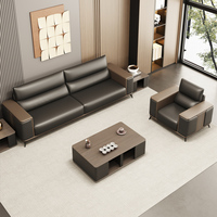 Ensemble canapé de bureau 2 places en cuir de style européen de conception nordique moderne pour la réception de bureau commercial hôtels hôpitaux centres commerciaux