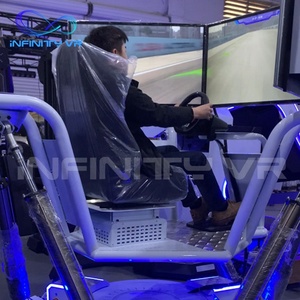Équipement <span class=keywords><strong>Vr</strong></span>/<span class=keywords><strong>Ar</strong></span>/<span class=keywords><strong>Mr</strong></span> Jeux de parc d'attractions Simulateur de voiture de course 9D Jeu d'arcade à 3 écrans Simulateur de course 6Dof Machine de conduite - Product Image 3