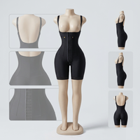 Culotte gainante taille haute effet remonte-fesses et amincissante ventre plat, avec 6 baleines en acier et fermeture éclair à l'entrejambe, Faja Colombianas Moldeadoras