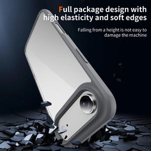 Coque <span class=keywords><strong>de</strong></span> téléphone en TPU avec dos en acrylique transparent lisse, protection <span class=keywords><strong>de</strong></span> l'appareil photo surélevée, antichoc, découpes précises pour iPhone Air Case - Product Image 5