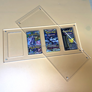 SHP vente directe d'usine <span class=keywords><strong>Pokemon</strong></span> cartes boîte Packs Original acrylique <span class=keywords><strong>Booster</strong></span> emballage <span class=keywords><strong>4</strong></span> fentes vitrine <span class=keywords><strong>Pokemon</strong></span> <span class=keywords><strong>Booster</strong></span> Pack étui - Product Image 3