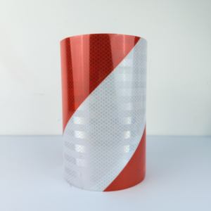 ملصق أمان عاكس مضاد للتصادم مع مخطط أسود/أصفر وانعكاس أحمر/أبيض لأرضية المرآب وحركة المرور على الطرق - Product Image 5