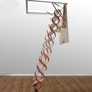 <span class=keywords><strong>Porte</strong></span> de <span class=keywords><strong>grenier</strong></span> compacte en acier orange personnalisée avec échelle - Product Image 1