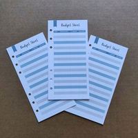 6 Anneaux, Feuilles de Rechange A6 pour Carnet à Spirale, Papiers d'Insertion pour Budget, Enveloppes Budgétaires, Feuilles de Planification Personnalisées