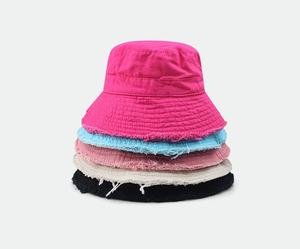 Casquettes de pêcheur personnalisées avec logo, nouvelle mode, couleur unie, été, sport de plein air, protection solaire, fermeture à cordon, chapeaux seau - Product Image 5