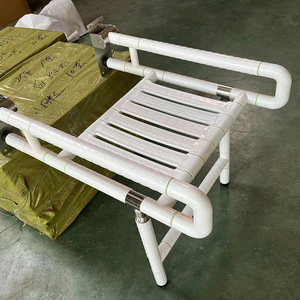 Jiaming <b>Folding</b> Bath <b>Stool</b> 250kg Capacity Stainless Steel Modern Simple Design For Bathroom Safety Equipment - Product Image 4