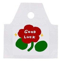 Sacs en LDPE robustes à soufflet inférieur imprimés en héliogravure personnalisés avec poignée à patch et logo personnalisé pour l'emballage alimentaire (lait, restaurant, café)