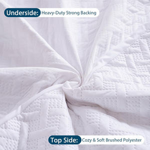 Protector de Colchón de Poliéster Transpirable e Impermeable de Lujo, Tamaño Queen, Bolsillos Profundos de 6 a 18 Pulgadas de Profundidad, Suave, Grueso, Antideslizante, Lavable a Máquina - Product Image 4