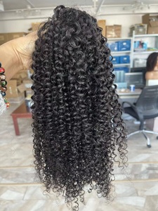 Naturale 4C vergine Afro crespo <span class=keywords><strong>capelli</strong></span> ricci <span class=keywords><strong>capelli</strong></span> umani estensioni <span class=keywords><strong>di</strong></span> <span class=keywords><strong>coda</strong></span> <span class=keywords><strong>di</strong></span> <span class=keywords><strong>cavallo</strong></span> reali crespi ricci <span class=keywords><strong>capelli</strong></span> per le donne - Product Image 3