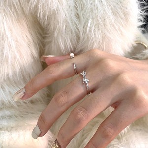 Yinruitai S925 Sterling Silver Bow <b>Ring</b> <b>Open</b> Stackable Index Finger Jewelry For Women Gift - Product Image 1