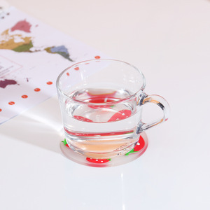 แผ่นรองแก้วลายผลไม้แบบกำหนดเอง 2 มิติ ทำจากยางพีวีซีเนื้อนุ่มและซิลิโคน - Product Image 1