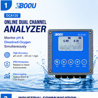 DCA120 Online pH ORP DO Pengukur Kualitas Air Dua Kanal untuk pH & DO