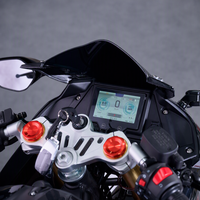 Electric Sportbike 72V Mid Drive ABS Gold Inverted Fork Radial 4-Piston Chain Drive Racing Motorcycle Adult E-Moto