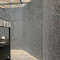 Panneau mural en pierre artificielle souple insonorisé en alliage d'aluminium moussé souple pour revêtement en pierre naturelle d'hôtel ou de maison