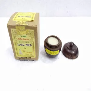 Perfume sólido en caja de madera para mujer, paquete de caja de madera, distribuidor de la India