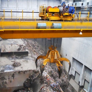 Grue à <span class=keywords><strong>pont</strong></span> série QZ de 5, 10, 16 et 20 tonnes de capacité avec godet de préhension pour déchets - Product Image 3