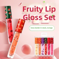 Offre Spéciale : Kit de 6 Gloss à Lèvres Mat Scintillant Imperméables, Végétaliens, Hydratants à la Céramide, Parfum Fruité, Transparent et Repulpant