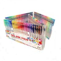 Paquete de 24 Bolígrafos de Gel de Plástico Impresos de 0.7mm con Purpurina, 24 Colores Disponibles para Uso en Oficina y Escuela, Dollar Store