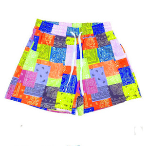 Pantaloncini Estivi da Donna Casual da Spiaggia con Stampa <span class=keywords><strong>Bandana</strong></span>, Vita Alta, Taglie Forti, in Spandex Traspirante - Product Image 5