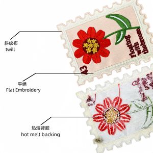 Patchs thermocollants brodés motif floral pour vêtements, jeans, vestes, chapeaux, sacs - Product Image 2